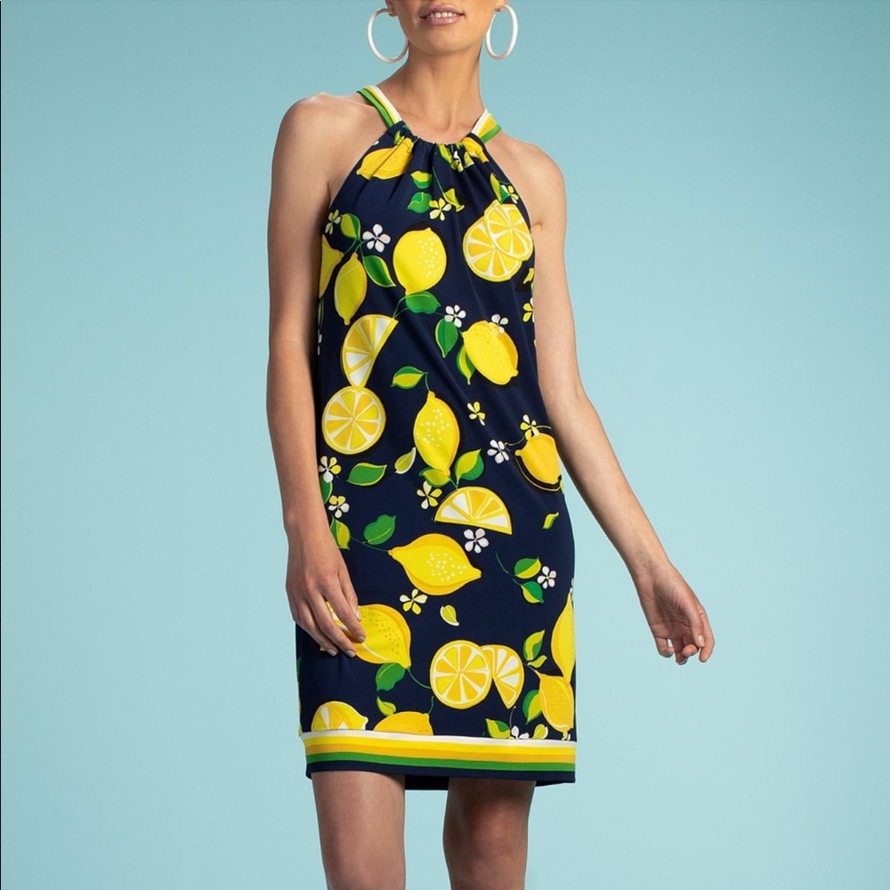 NWT Trina Turk XS Lemon Shift Dress